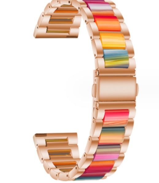 Suitable For SamsungGear S2 Gear Sport Three-bead Stainless Steel Strap